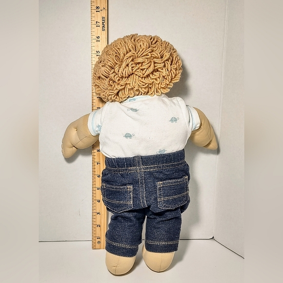 Vintage 80s Cabbage Patch Kids Doll 1986 Red Signature Mold 10 USA OK 16" 2Teeth - Picture 6 of 11
